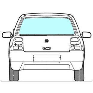 Заднє скло Citroen C3 I (Хетчбек) (2002-2009) / Сітроен С3 2726AGSBLV фото