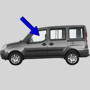 Скло передніх лівих дверей Fiat Doblo (223) (Мінівен) (2000-2013) / Фіат Добло (223) 3354AGSBL фото