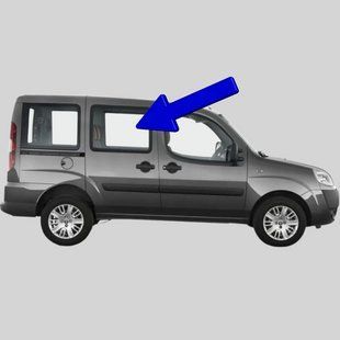 Бокове скло Fiat Doblo (223) (Мінівен) (2000-2013) / Фіат Добло (223) салону переднє праве 3354AGSBL фото