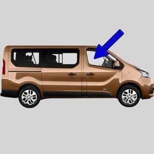 Скло передніх правих дверей Fiat Talento (Мінівен) (2016-2020) / Фіат Таленто 7296/6340/6098/3775AGSV1C фото