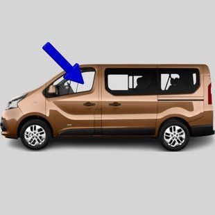 Скло передніх лівих дверей Fiat Talento (Мінівен) (2016-2020) / Фіат Таленто 7296/6340/6098/3775AGSV1C фото