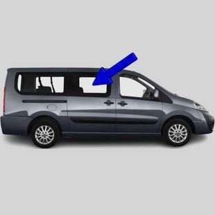 Боковое стекло Citroen Jumpy (Минивен) (2007-2016) / Ситроен Джампи салона переднее правой 2736/6553/8413AGNBLV фото