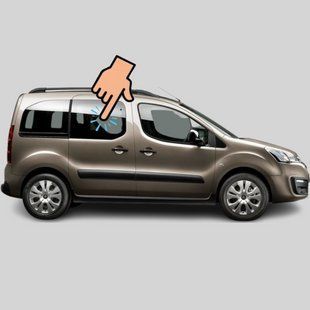 Скло переднє салону праве Citroen Berlingo (Мінівен) (2008-2018) / Сітроен Берлінго 2741/6558AGSBLVZ фото