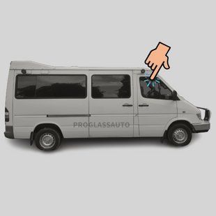 Бокове скло Mercedes Sprinter (95-06) переднє дверне опускне праве (Мерседес Спринтер) 5427/5426LGNV2FD фото