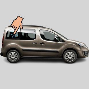 Скло заднє салону праве Citroen Berlingo (Мінівен) (2008-2018) / Сітроен Берлінго 2741/6558AGSBLVZ фото