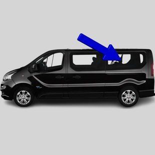 Бокове скло Fiat Talento (Мінівен) (2016-2020) салону заднє ліве довга база 7296/6340/6098/3775AGSV1C фото
