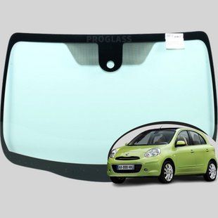 Лобове скло Nissan Micra K13 (Хетчбек) (2011-2017) / Ніссан Мікра з датчиком 6076AGNV фото