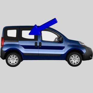 Бокове скло Fiat Fiorino/Qubo (Мінівен) (2007-) салону переднє правого 3360/2739/6557AGNBLV фото