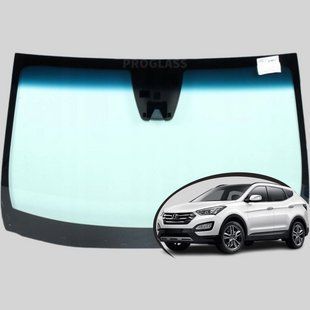 Лобове скло Hyundai Santa FE (2013-2018) / Хюндай Санта Фе з датчиком та камерою 4153AGABLHMOV фото