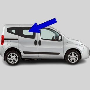 Бокове скло Fiat Fiorino/Qubo (Мінівен) (2007-) салону переднє праве під оригінал 3360/2739/6557AGNBLV фото