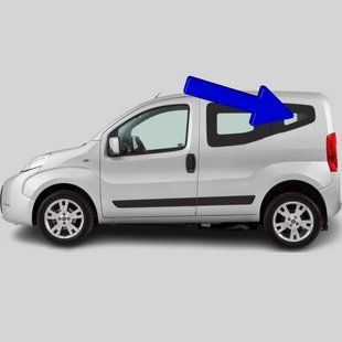 Бокове скло Fiat Fiorino/Qubo (Мінівен) (2007-) салону заднє ліве під оригінал 3360/2739/6557AGNBLV фото