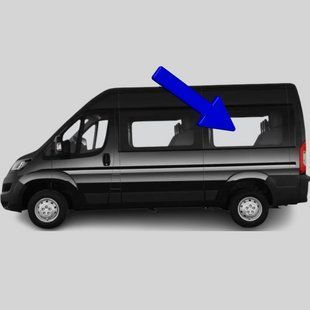 Бокове скло Citroen Jumper (Мінівен) (2006-) / Сітроен Джампер салону заднє ліве середня база 2722/3735/6523AGNBL фото