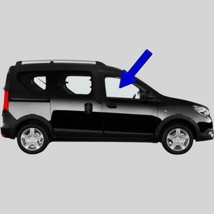 Скло передніх правих дверей Dacia Dokker/Lodgy (Мінівен) (2012-2022) / Дачія Доккер/Лоджі 7289AGNBL фото