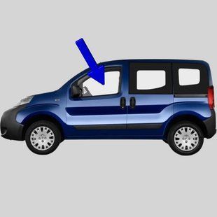 Скло передніх лівих дверей Citroen Nemo (Мінівен) (2008-) / Сітроен Немо 3360/2739/6557AGNBLV фото