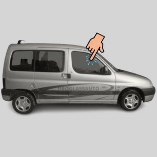 Бокове скло Peugeot Partner l (96-07) переднє дверне опускне праве (Пежо Партнер I) 2724/6537LGNV2FD фото