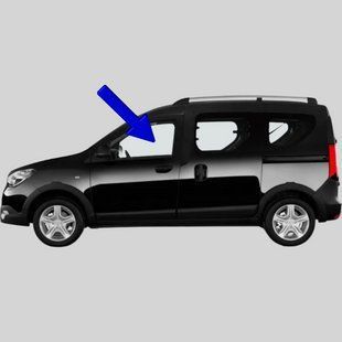 Скло передніх лівих дверей Dacia Dokker/Lodgy (Мінівен) (2012-2022) / Дачія Доккер/Лоджі 7289AGNBL фото