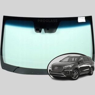 Лобове скло Hyundai Santa FE (2013-2018) / Хюндай Санта Фе з датчиком та камерою 4153AGABLHMOV фото
