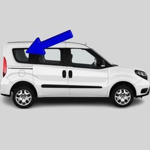 Бокове скло Fiat Doblo (263) (Мінівен) (2010-) / Фіат Добло (263) салону заднє праве коротка база 3369/6336AGNBL фото