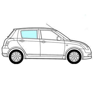 Скло задніх правих дверей Chevrolet Tacuma/Rezzo (Мінівен) (2000-2008) / Шевроле Такума/Реззо 3011AGNBL фото