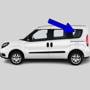 Бокове скло Fiat Doblo (263) (Мінівен) (2010-) / Фіат Добло (263) салону заднє ліве коротка база 3369/6336AGNBL фото