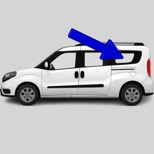 Бокове скло Fiat Doblo (263) (Мінівен) (2010-) / Фіат Добло (263) салону заднє праве довга база 3369/6336AGNBL фото