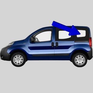 Бокове скло Citroen Nemo (Мінівен) (2008-) / Сітроен Немо салону заднє ліве 3360/2739/6557AGNBLV фото