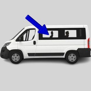 Бокове скло Citroen Jumper (Мінівен) (2006-) / Сітроен Джампер салону переднє ліве коротка база 2722/3735/6523AGNBL фото