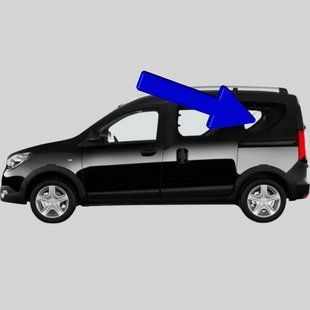 Бокове скло Dacia Dokker/Lodgy (Мінівен) (2012-2022) салону заднє ліве 7289AGNBL фото