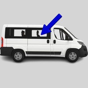 Бокове скло Citroen Jumper (Мінівен) (2006-) / Сітроен Джампер салону переднє праве коротка база 2722/3735/6523AGNBL фото