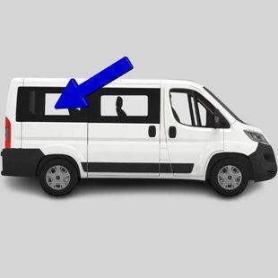 Бокове скло Citroen Jumper (Мінівен) (2006-) / Сітроен Джампер салону заднє праве коротка база 2722/3735/6523AGNBL фото