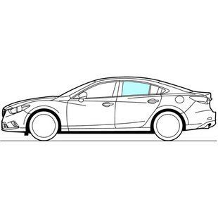 Скло задніх лівих дверей Dodge Charger (Седан) (2011-) / Додж Чарджер A241/T148/4743AGNV фото