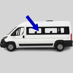 Бокове скло Citroen Jumper (Мінівен) (2006-) / Сітроен Джампер салону переднє ліве середня/довга база 2722/3735/6523AGNBL фото