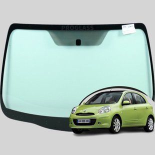 Лобове скло Nissan Micra K13 (Хетчбек) (2011-2017) / Ніссан Мікра 6076AGNV фото