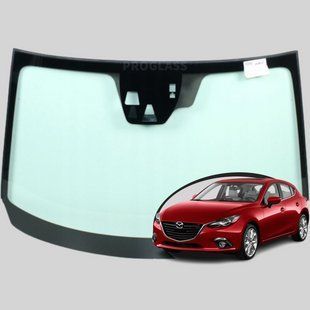 Лобове скло Mazda 3 (BM) (Хетчбек, Седан) (2013-2019) / Мазда 3 з датчиком та 3-ма камерами (2013-2016 р.) 5181AGNVW фото