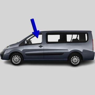 Скло передніх лівих дверей Fiat Scudo (Мінівен) (2006-2016) / Фіат Скудо 2736/3752/6553/8413AGNBL фото