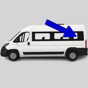 Бокове скло Citroen Jumper (Мінівен) (2006-) / Сітроен Джампер салону заднє ліве довга база 2722/3735/6523AGNBL фото