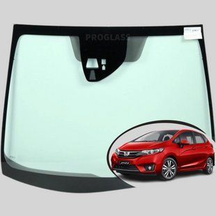 Лобове скло Honda Jazz/Fit (2014-2020) / Хонда Джаз/Фіт з датчиком та 3-ма камерами 4004AGNBL фото