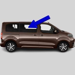 Бокове скло Citroen Jumpy/Spacetourer (Мінівен) (2016-) салону переднє праве середня/довга база 2756/6569/8423AGSVZ фото