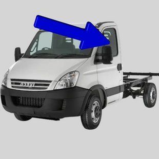 Скло передніх лівих дверей Fiat/Iveco Daily (Мінівен) (1999-2014) / Фіат Дейлі 3725AGNBL фото