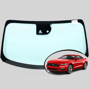 Лобове скло Ford Mustang (USA) (2015-) / Форд Мустанг (США) з датчиком та камерою AF61AGSVZ фото