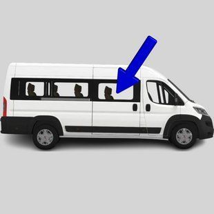 Боковое стекло Fiat Ducato (Минивен) (2006-) салона переднее правое длинная база 2737/3750/6552AGSVZ фото