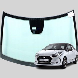 Лобове скло Citroen DS3 (Хетчбек) (2009-) / Сітроен ДС3 з датчиком та камерою 2745AGNMVZ1B фото