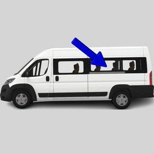 Боковое стекло Fiat Ducato (Минивен) (2006-) салона среднее левое длинная база 2737/3750/6552AGSVZ фото