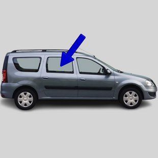 Скло задніх правих дверей Dacia Logan/MCV (універсал) (2004-2012) 7264/4505/T124AGNBL фото