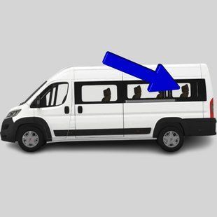 Боковое стекло Fiat Ducato (Минивен) (2006-) салона заднее левое длинная база 2737/3750/6552AGSVZ фото